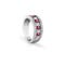 White gold, diamond and ruby ring BELLE ÉPOQUE DAMIANI 20039700_c - 1