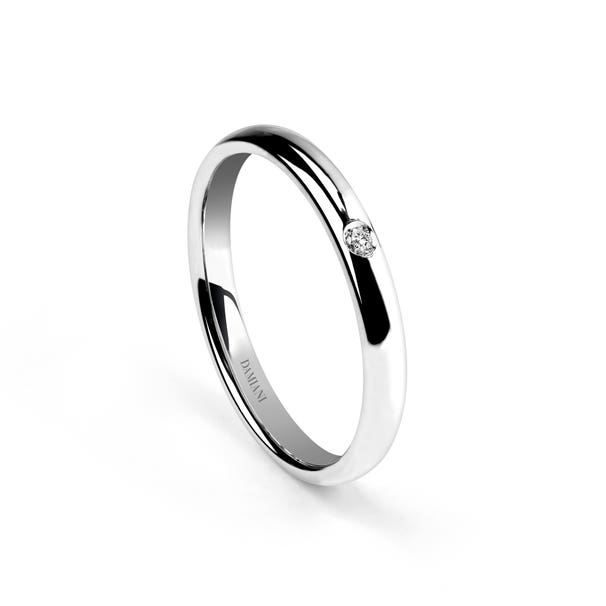 Обручальное кольцо из платины, 2,50 мм PERSEMPRE DAMIANI 20047638_c - 1