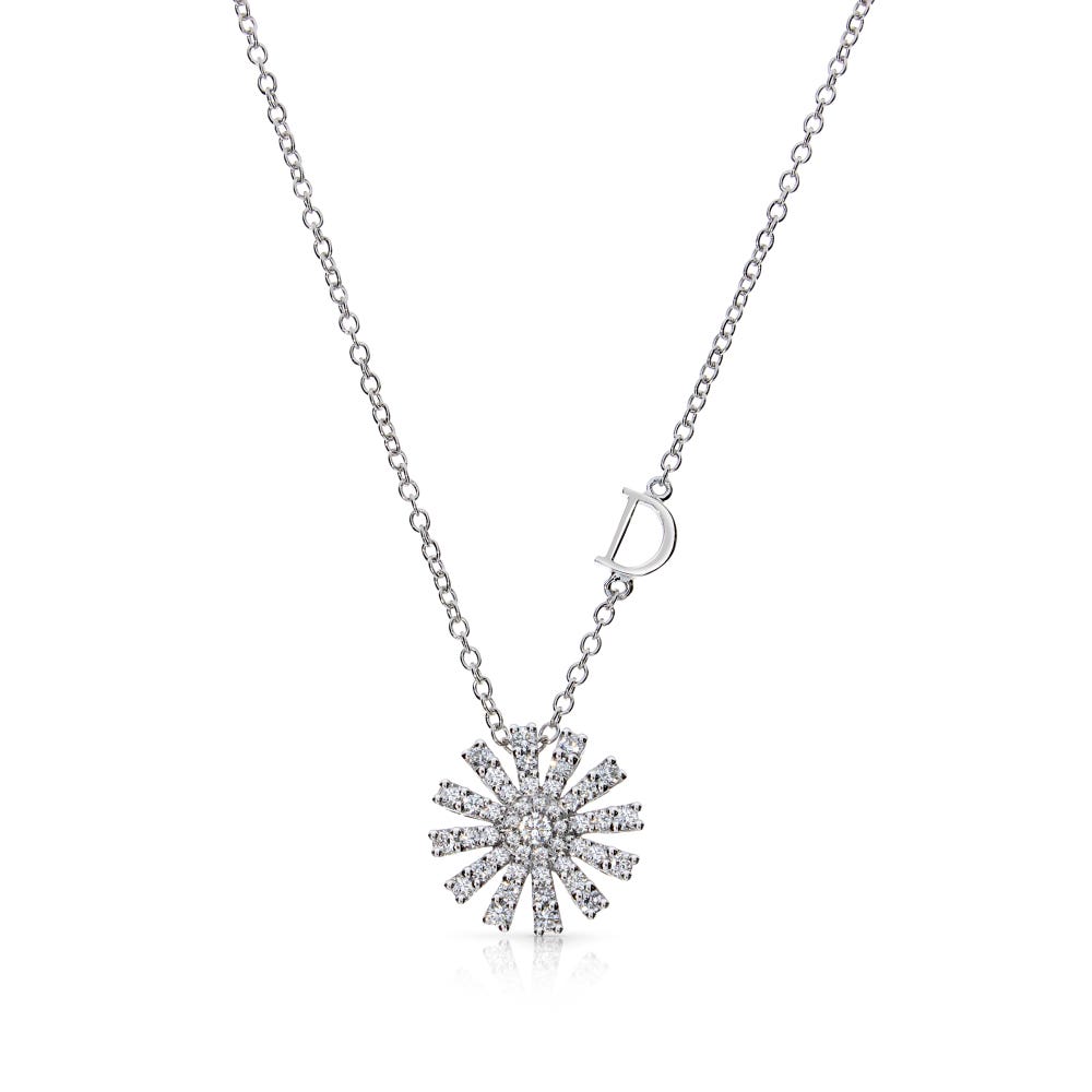 White gold and diamonds necklace, 12 mm. MARGHERITA DAMIANI 20072756 - 1