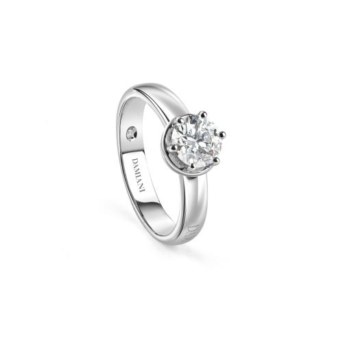 Anello di fidanzamento in oro bianco con diamante da 0,16 carati, colore G, purezza VS MINOU DAMIANI 20073270_c - 1