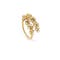 黃金戒指，鑲嵌白鑽、彩色鑽與褐鑽 MIMOSA DAMIANI 20078489_c - 1