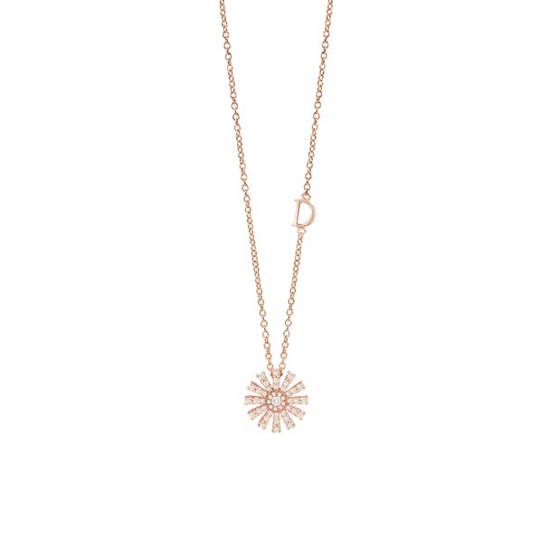 Pink gold and diamonds necklace, 12 mm. MARGHERITA DAMIANI 20084677 - 1