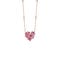 Pink gold necklace with pink sapphires and rubies MIMOSA DAMIANI 20085866 - 1