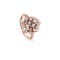 다이아몬드를 세팅한 핑크 골드 링 MIMOSA DAMIANI 20085870 - 1