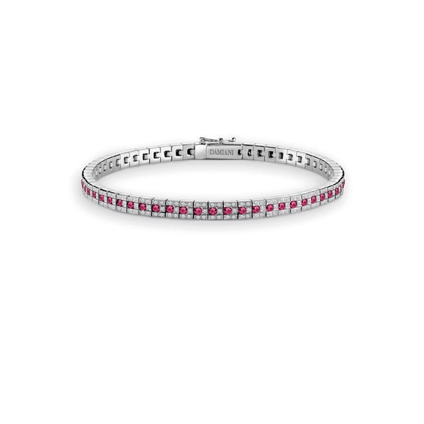 White gold bracelet with diamonds and rubies BELLE ÉPOQUE DAMIANI 20088644_c - 1