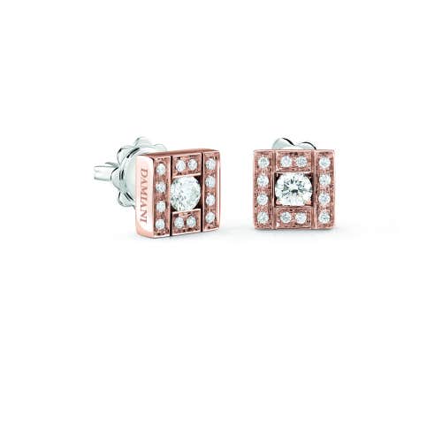 Pink gold and diamonds earrings BELLE ÉPOQUE DAMIANI 20089771 - 1