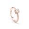 Pink gold engagement ring with emerald-cut diamond MINOU DAMIANI 20091092_c - 1