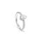 Platinum engagement ring with pear-shaped diamond MINOU DAMIANI 20091110_c - 1