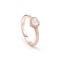 Pink gold engagement ring with heart-shaped diamond MINOU DAMIANI 20091154_c - 1