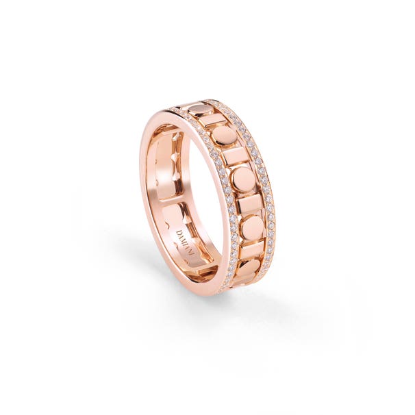 Pink gold and diamonds ring, 5,7 毫米  BELLE ÉPOQUE REEL DAMIANI 20093136_c - 1