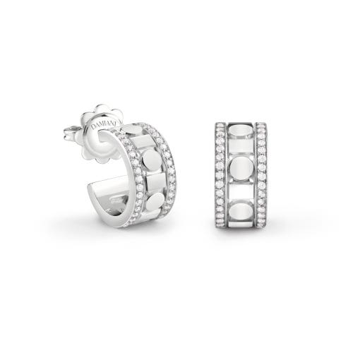 White gold and diamonds earrings, 5,7 mm.  BELLE ÉPOQUE REEL DAMIANI 20094036 - 1