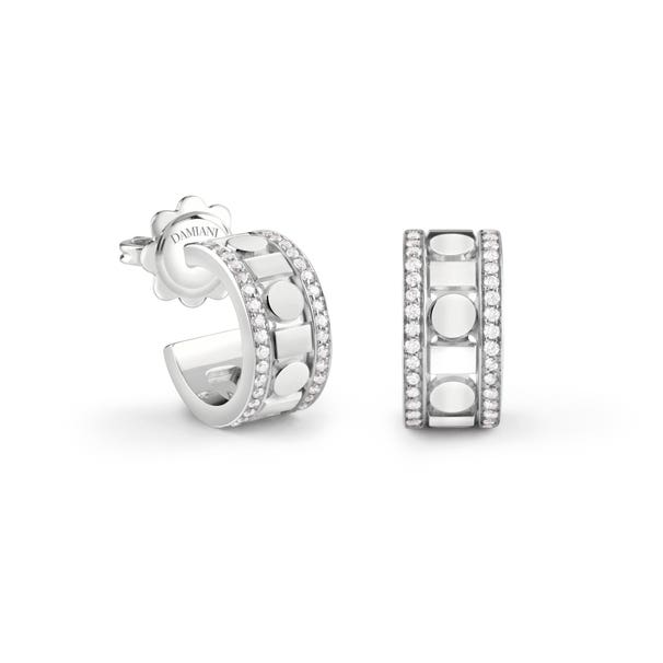 White gold and diamonds earrings, 5,7 mm.  BELLE ÉPOQUE DAMIANI 20094036 - 1