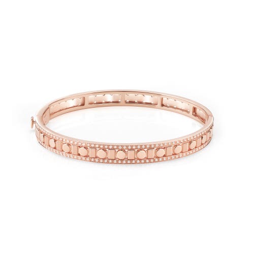 Bracelet en or rose et diamants, 7 mm. BELLE ÉPOQUE REEL DAMIANI 20095055_c - 1